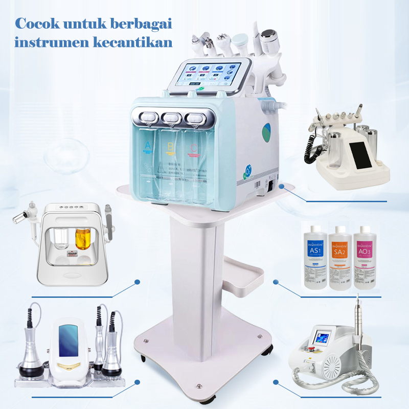 ⭐Kualitas Tinggi⭐Trolley Kecantikan Salon for Facial Alat Mesin Kecantikan Kualitas Tinggi Troller Trol Pilar Dukungan Logam