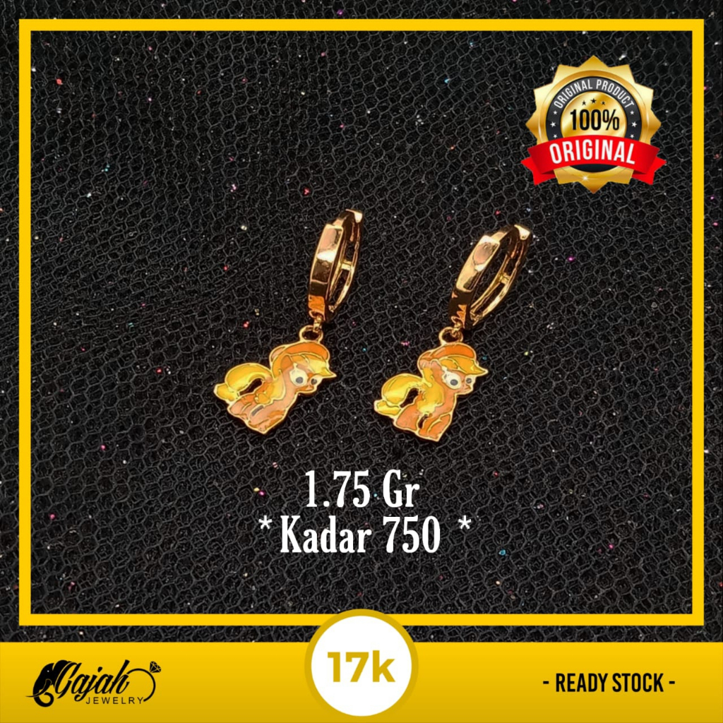 Anting Anak Emas 17K - 1.75 Gr Kadar 750 - 4858