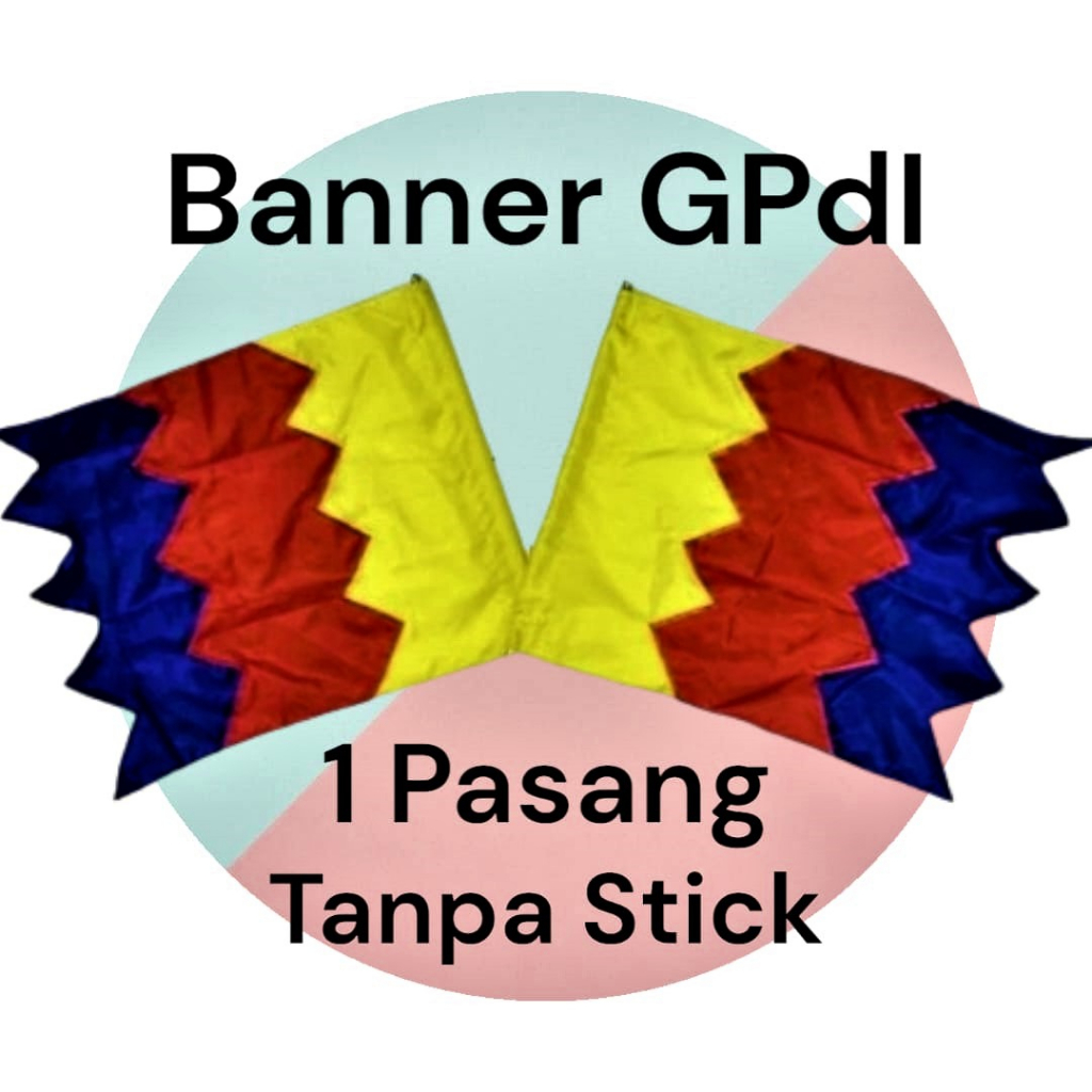 FLAG BENDERA PANJI BANNER PROPS TARI PROPERTI ALAT TARI TAMBORIN GEREJA COLOR GUARD