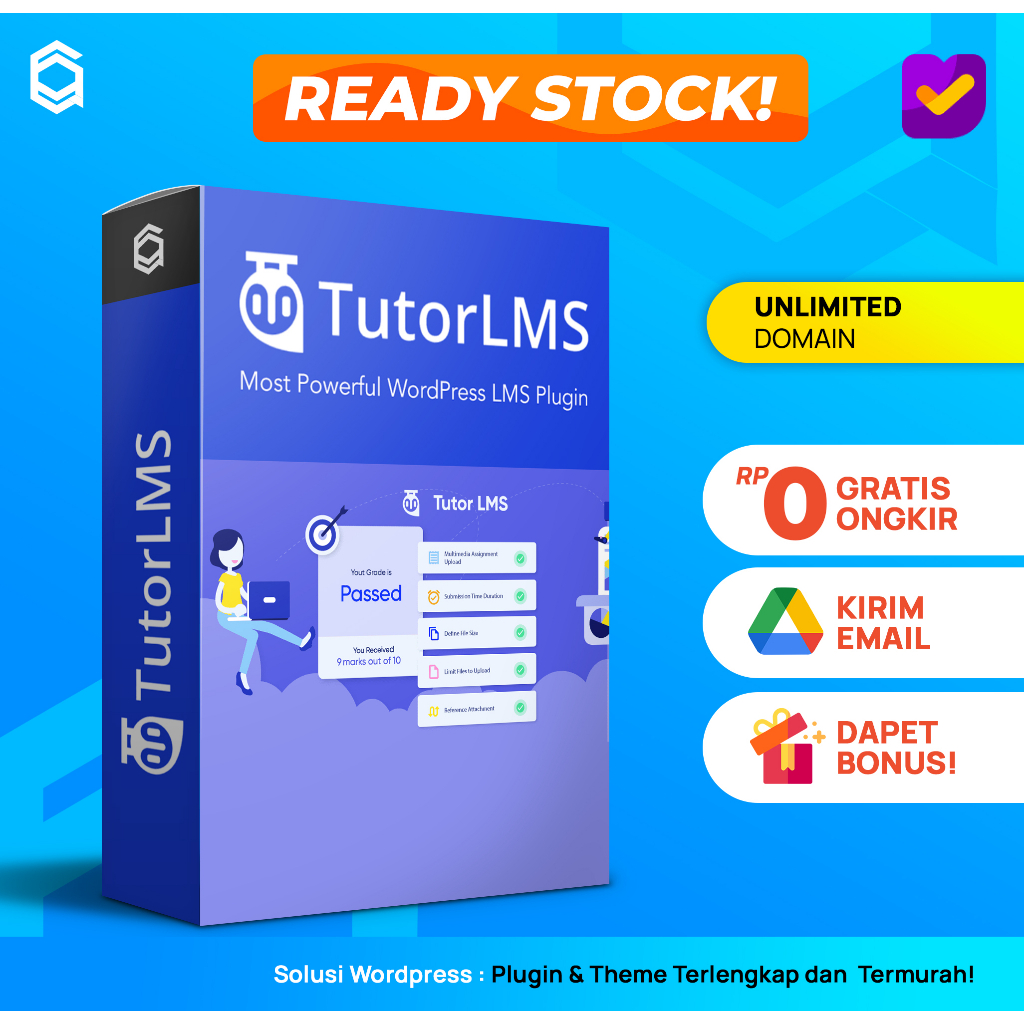 Tutor LMS Pro Most Powerful WordPress LMS Wordpress Plugin Unlimited Domain