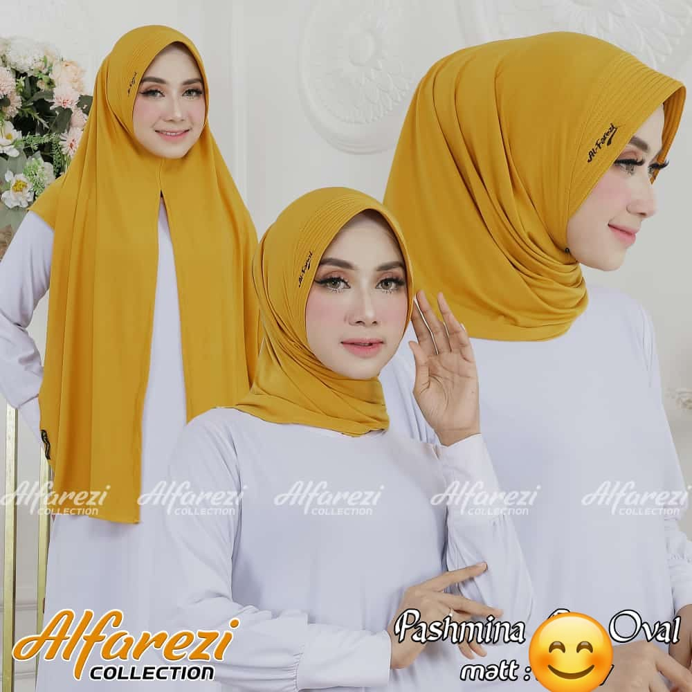 hijab koman.008 hijab pasmina oval kain lembut dan nyaman di pake kerudung instan pasmina mala jumbo