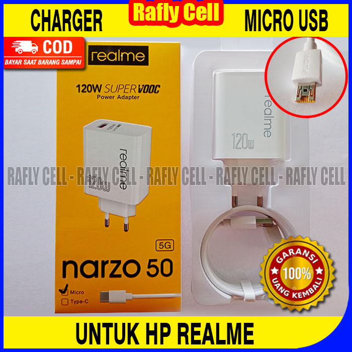 Fast Charger REALME NARZO 50 MICRO USB ORI OEM Untuk HP REALME C33 C31 C30 C25Y C20A C11 C12 C15 C17