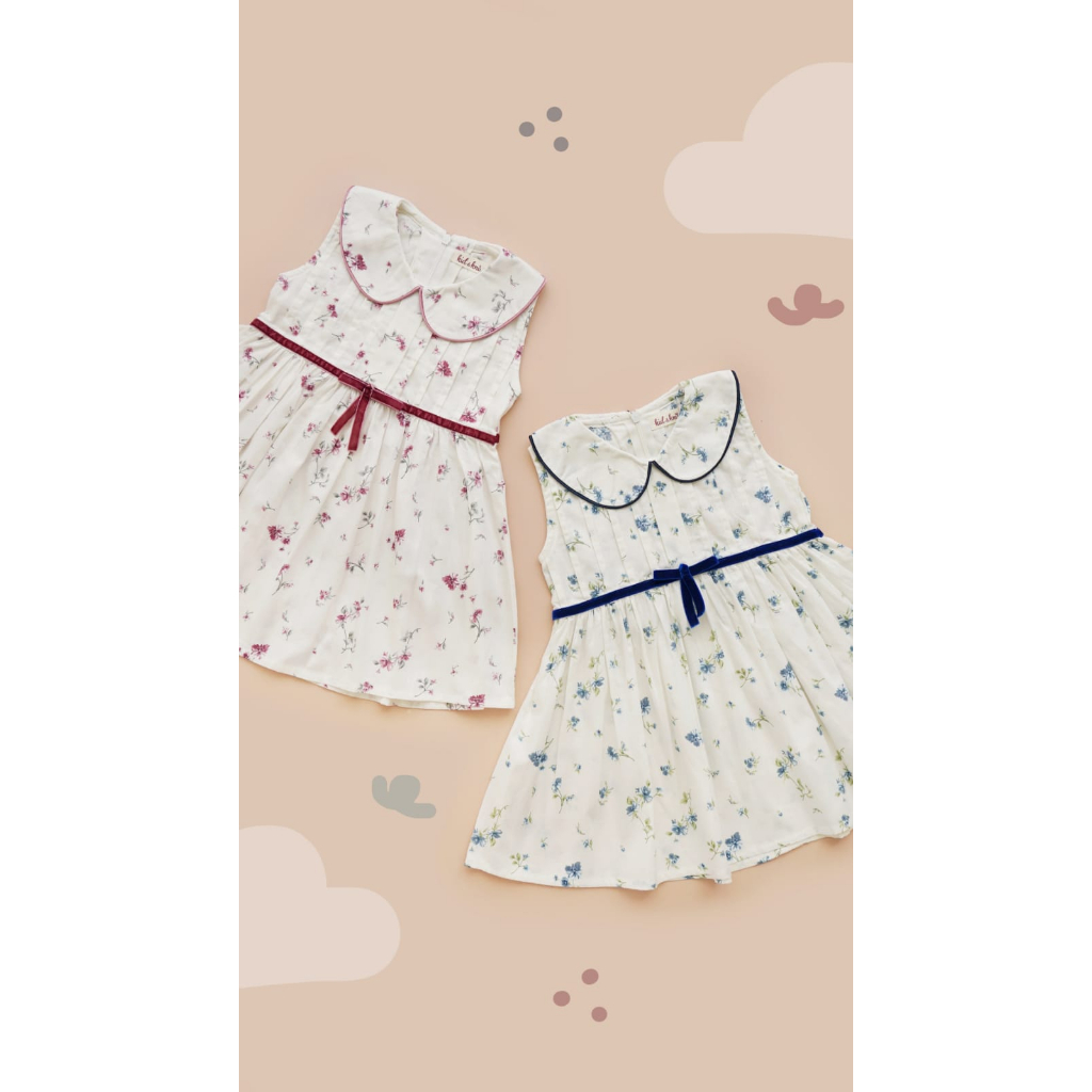 KID AND KNIT - BABYGIGGLES Flora Collar Dress / Dress Anak Perempuan