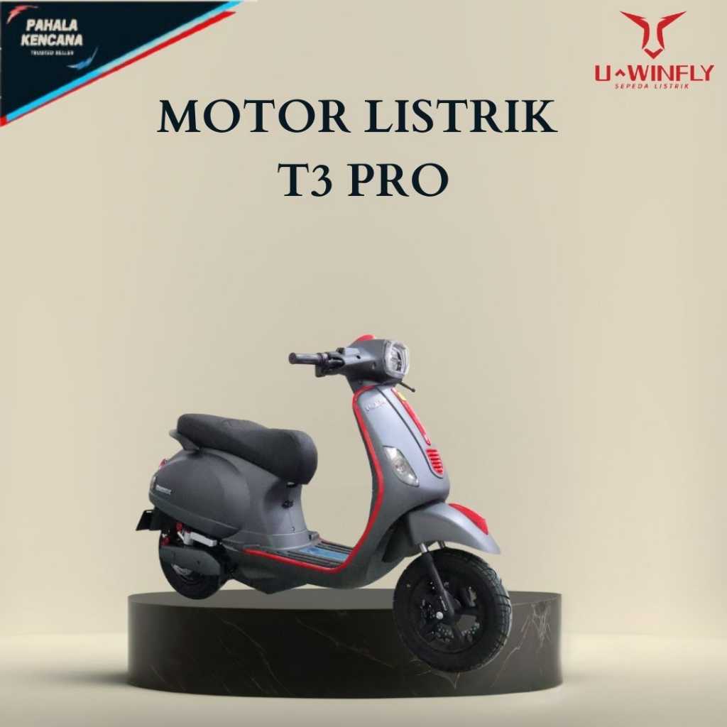 Sepeda Motor Listrik Vespa Listrik T3 Pro Uwinfly T 3 Pro Uwinfly Terbaru Garansi Resmi