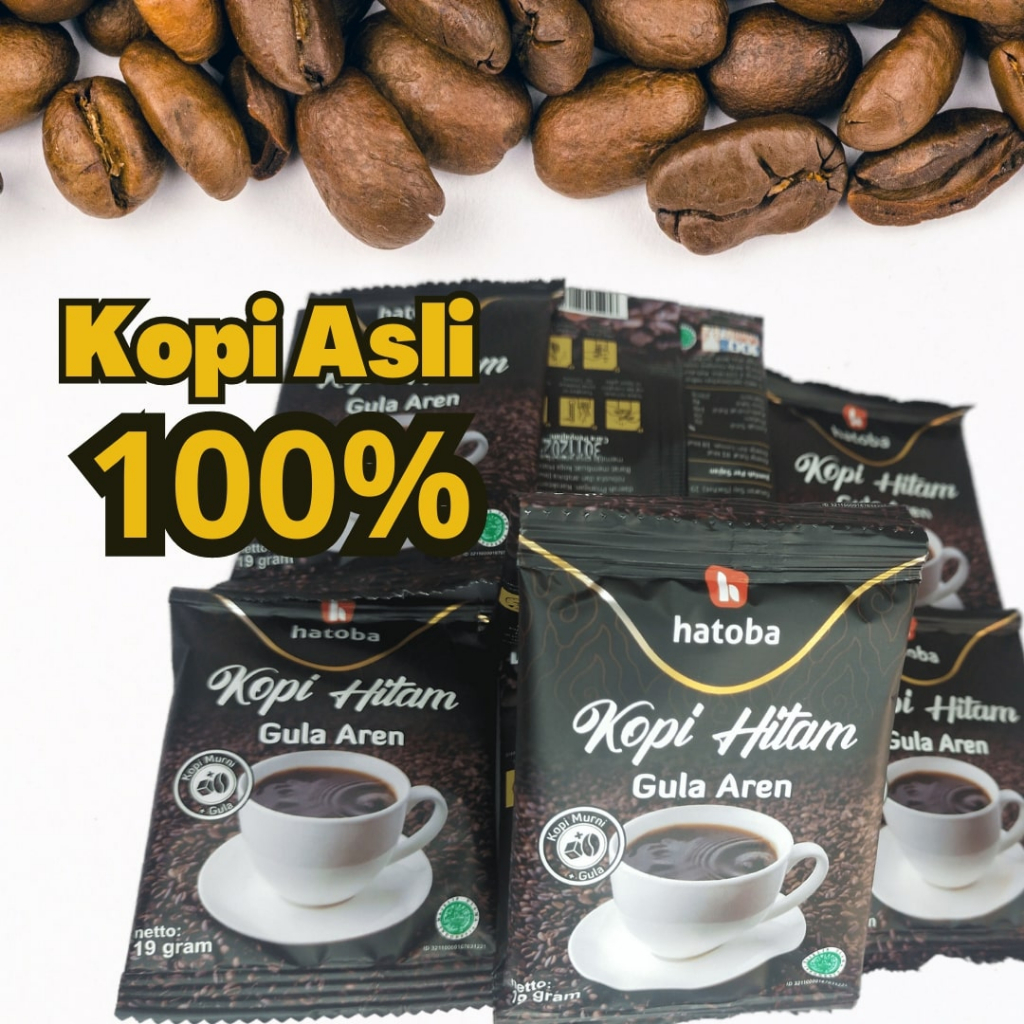 

100% Kopi Murni, Kopi Gula Aren Siap Seduh Kopi Robusta Murni Hatoba