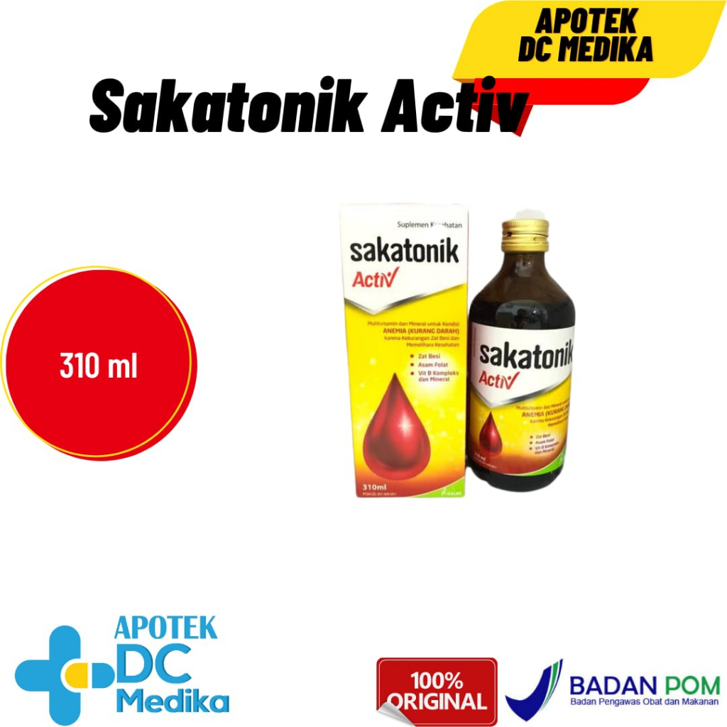 SAKATONIK ACTIVE 310ML/ANEMIA/ZATBESI