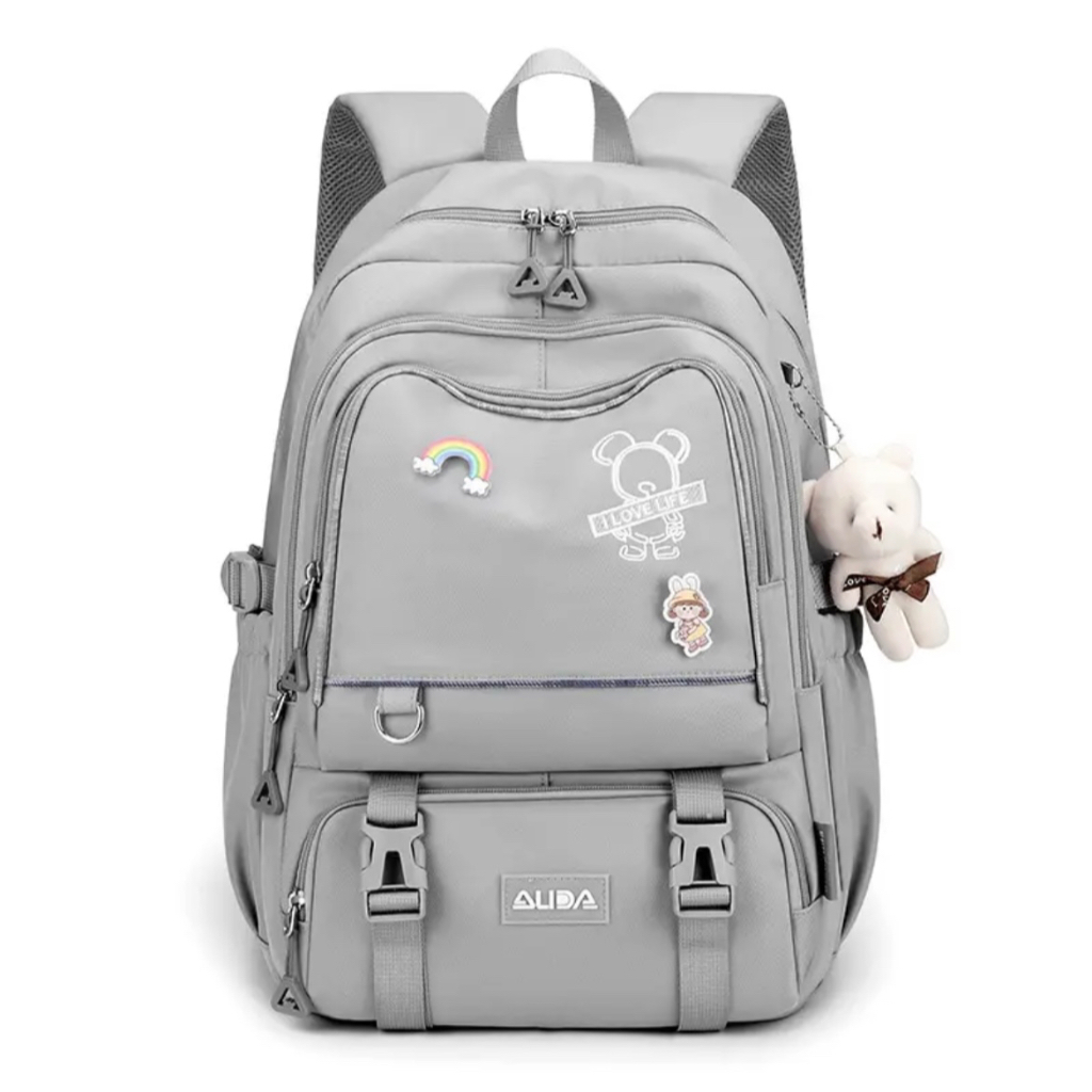 PROMO SALE 10.10 - TAS RANSEL SEKOLAH ANAK PEREMPUAN KOREA SD SMP SMA BACKPACK WANITA PREMIUM MURAH IMPORT TAS RANSEL MOTIF POLO JLD FASHION TAS SEKOLAH KAPASITAS BESAR JUMBO RANSEL SEKOLAH TAHAR AIR