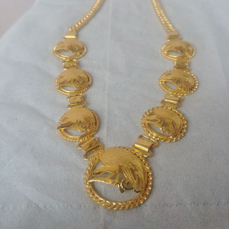 Kalung Burung Cendrawasih Lapis Emas