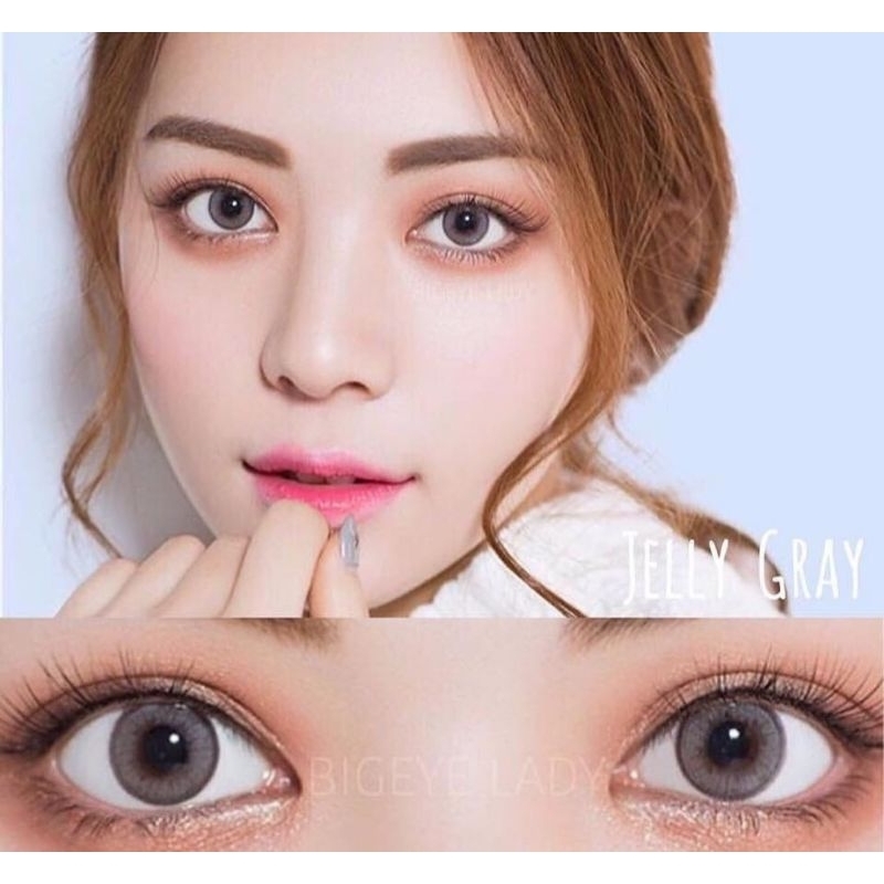 Softlens Kitty Kawaii Mini Jelly Gray / Grey / Abu Normal Minus Beda Minus