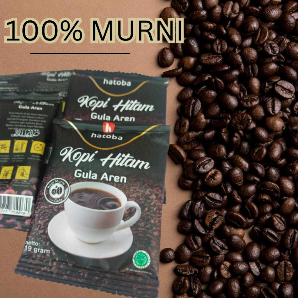 

100% Kopi Murni, Kopi Gula Aren Siap Seduh Kopi Pede Hatoba