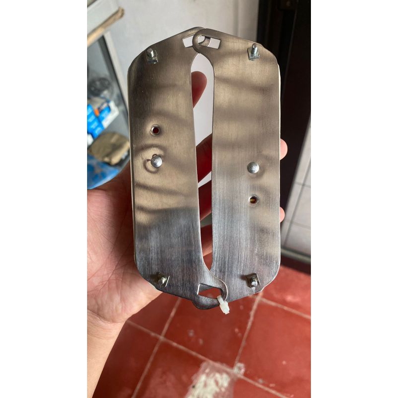 aksesoris dudukan plat nomor belakang vespa sprint super vbb