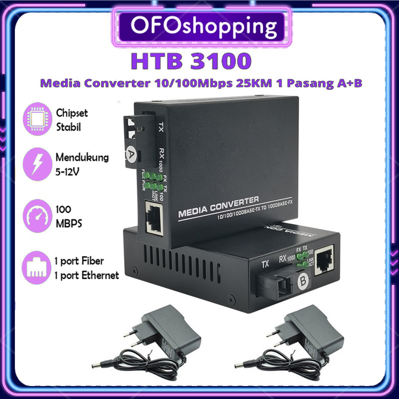 Media Converter Htb 3100 Adaptor 5v 2a Converter Fo Htb b Htb Fo Htb A Netlink Htb 3100 B Konverter 