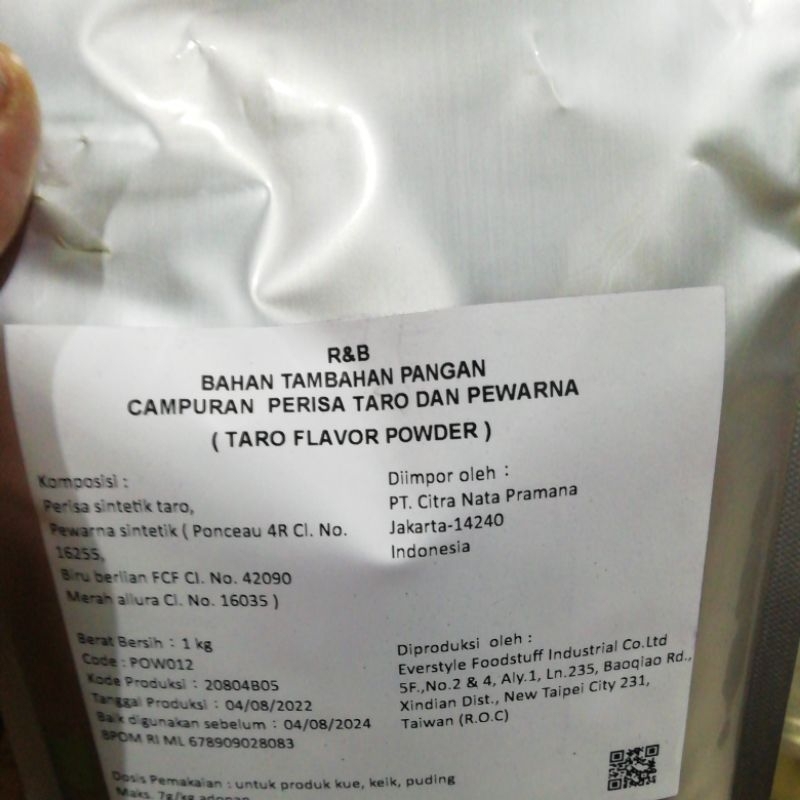 

r&b flavour powder taro 1kg