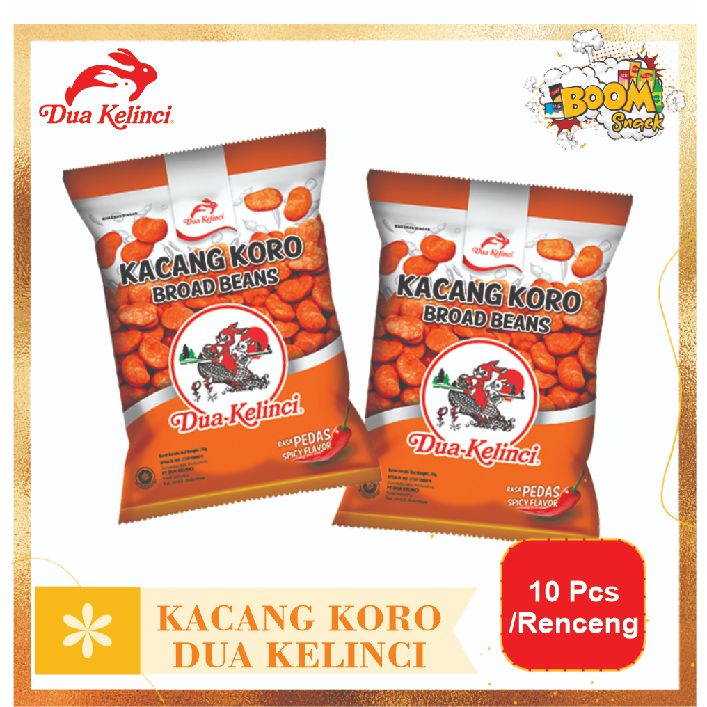 Kacang Koro Dua Kelinci 2000an isi 10pcs