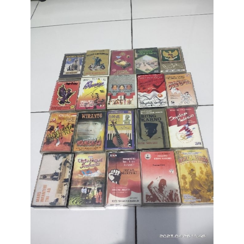 kaset pita lagu perjuangan / lagu patriotik / nasionalisme / bung karno  dll