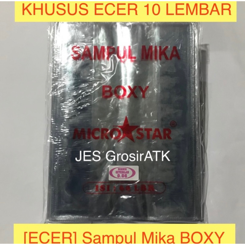 

[ECER] Sampul Buku Plastik Mika BOXY (10 lembar) / Sampul Buku Panjang