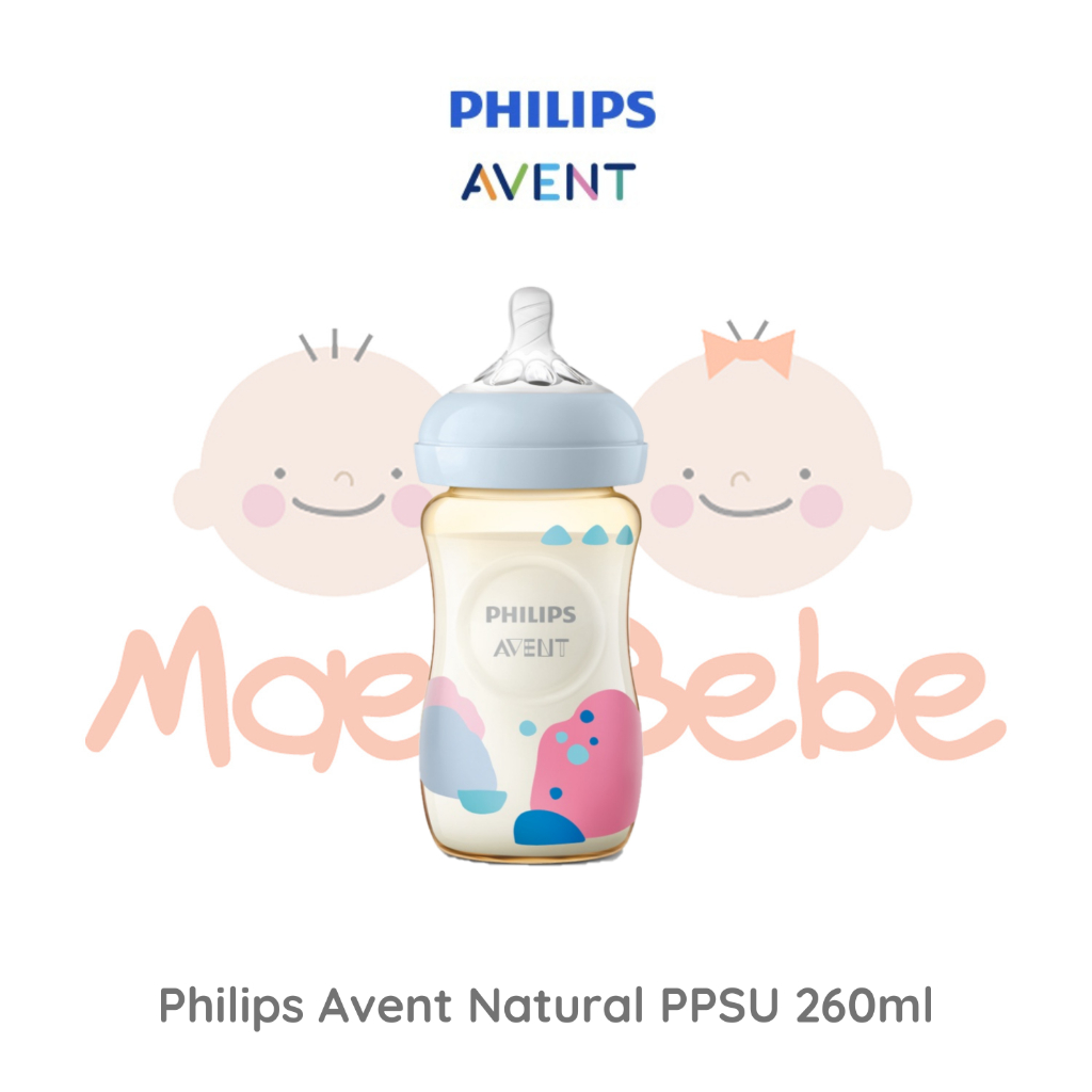 Philips Avent Natural PPSU Bottle 1M+ 260ml / 9Oz Botol Susu Bayi