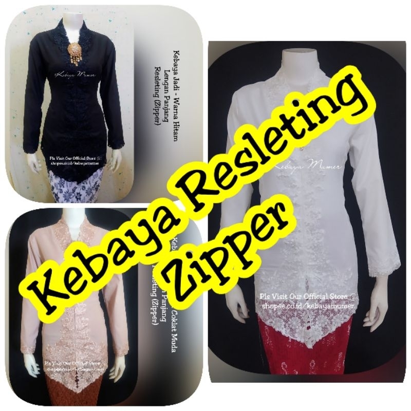 Kebaya Encim. Kebaya Modern. Kebaya Encim Murah. Kebaya Murah. Kebaya Bordir. Kebaya Resleting. Kebaya Zipper. Resleting