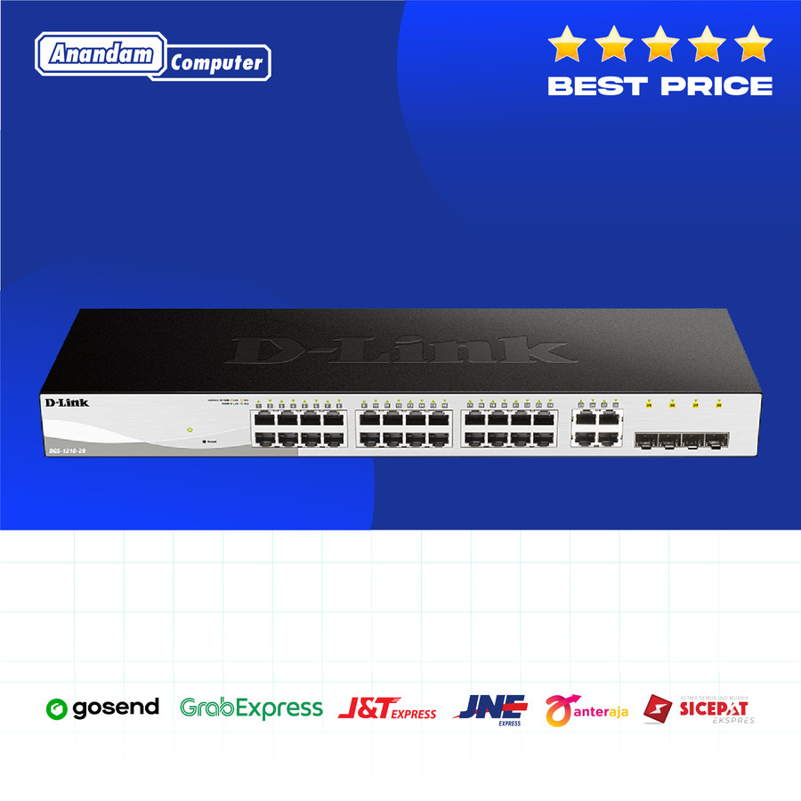 D-Link Switch Hub DGS-1210-28 24 port Gigabit LAN + 4 SFP