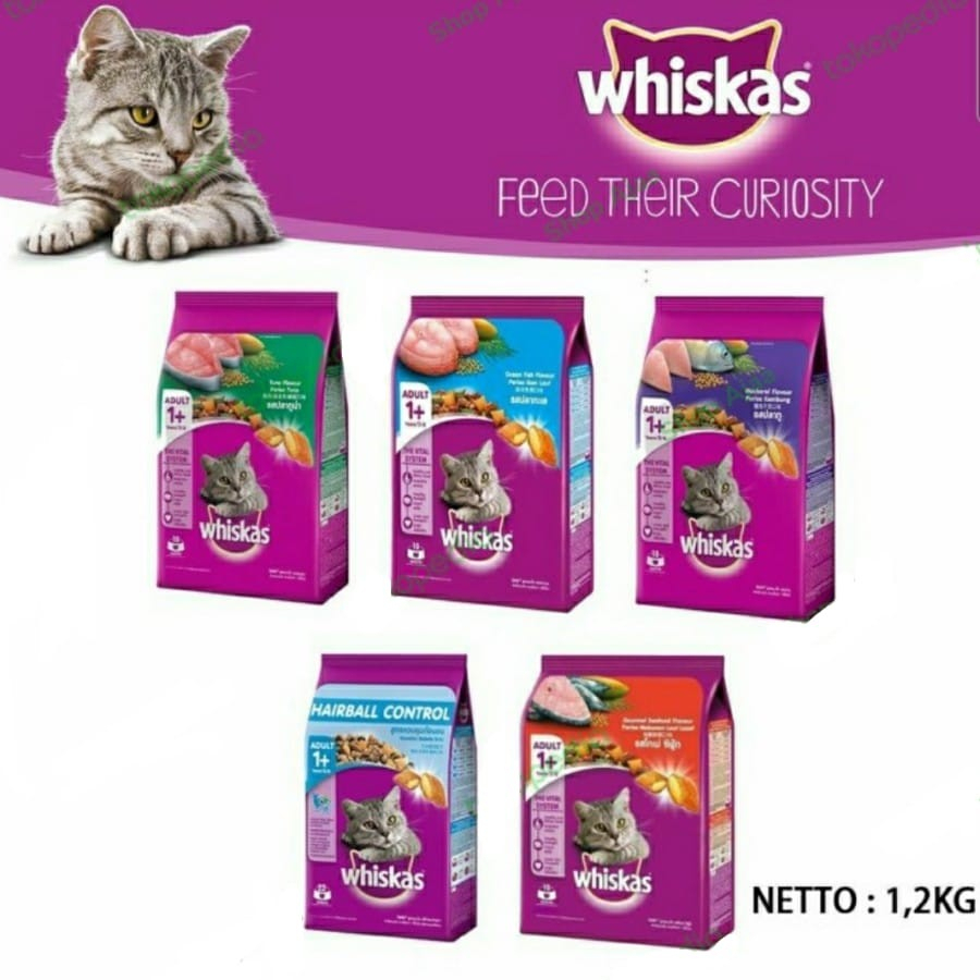 Whiskas 1.2 Kg Adult - Makanan Kucing