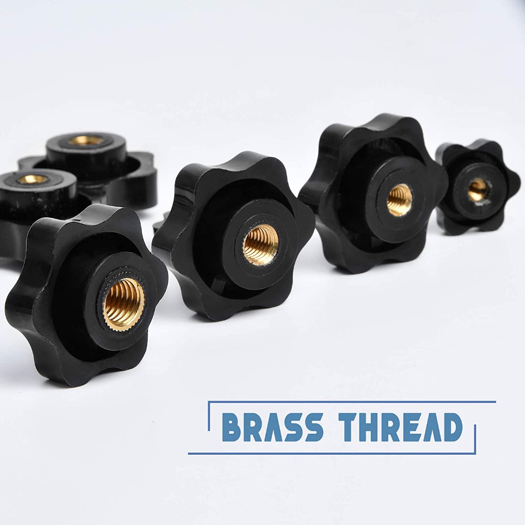 BAUT KEPALA HANDLE KNOB FEMAIL THREAD SCREW KNOB DRAT TIDAK BERLUBANG M5 M6 M8 M10 M12