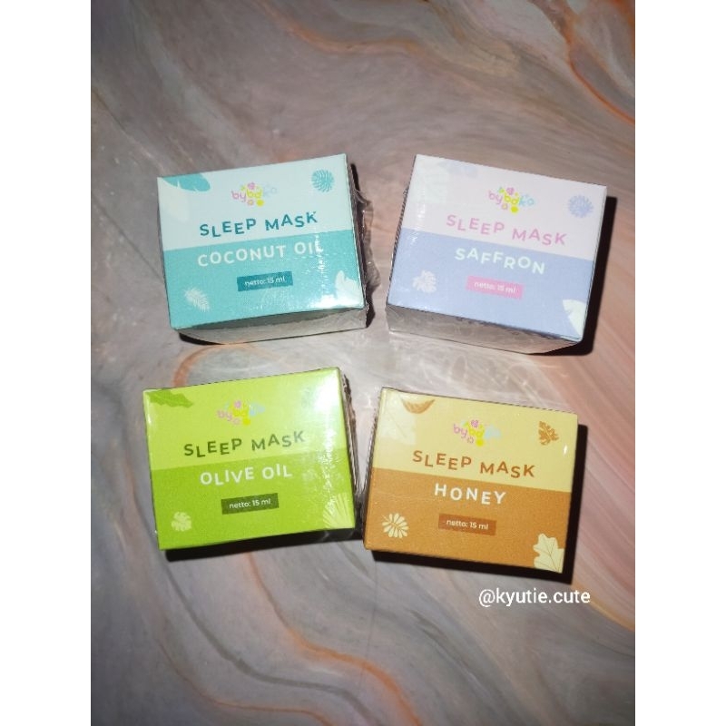 [READY]|SLEEPING MASK BYBDKA |BYBDKA.ID (SAFFRON, OLIVE OIL, COCONUT OIL,HONEY)
