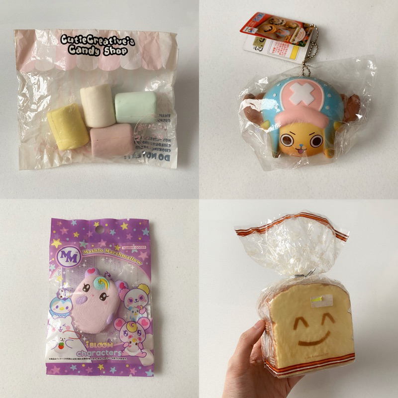Flashsale squishy licensed (IBLOOM, CUTIE CREATIVE, ONE PIECE, BREADOU)