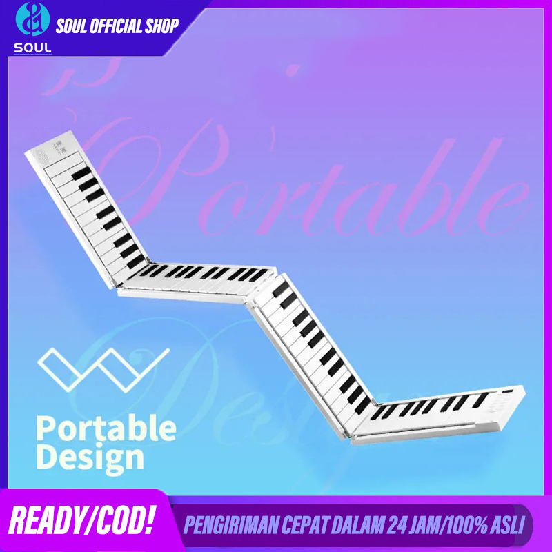 Piano 88-key keyboard lipat berlatih pianoelektronik siswa pemula 88-key folding piano