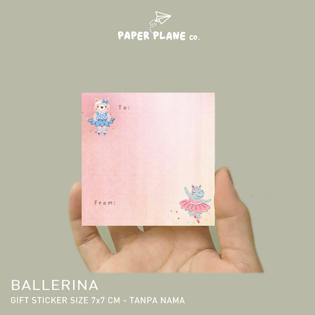 

Sticker Ucapan Tema "Ballerina" 40 pcs Sticker Message