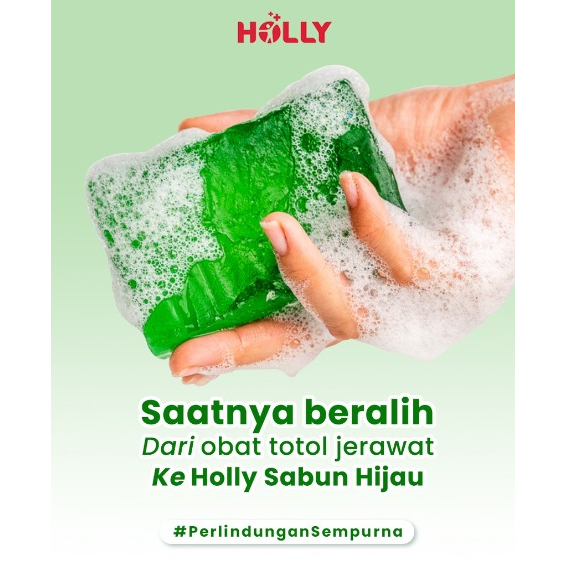 Holly Sabun Hijau//Anti Jamur dan Anti Bakteri//60gr