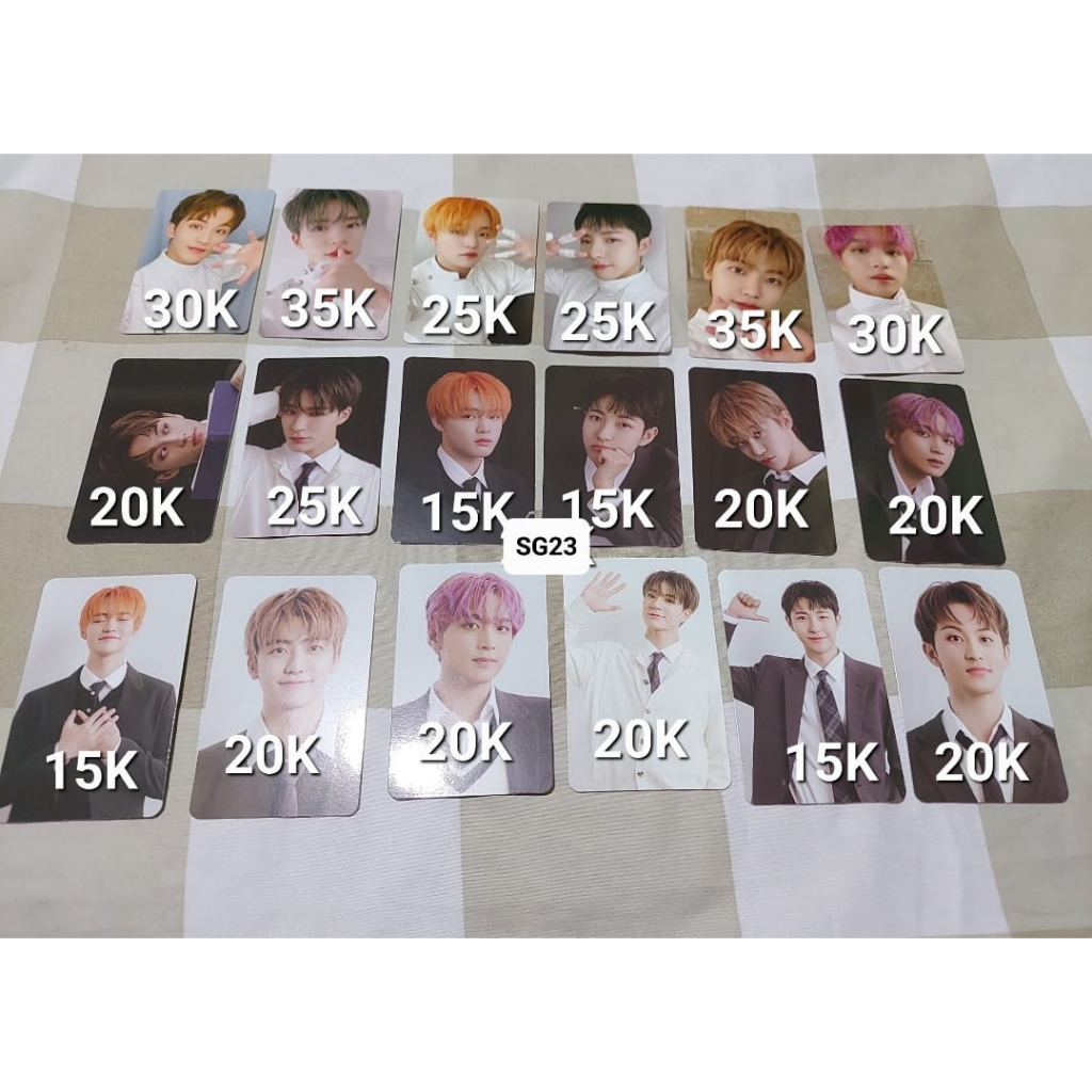 Season greeting 2023 nct dream photo card set bene smstore mark jeno haechan jaemin chenle