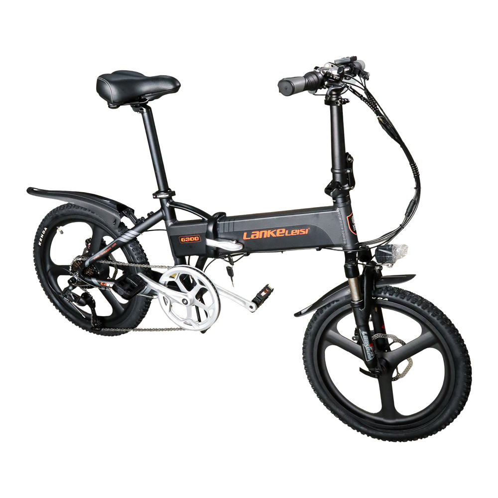 Lankeleisi Sepeda Listrik Lipat Folding Bike Moped 48V 10Ah - G300