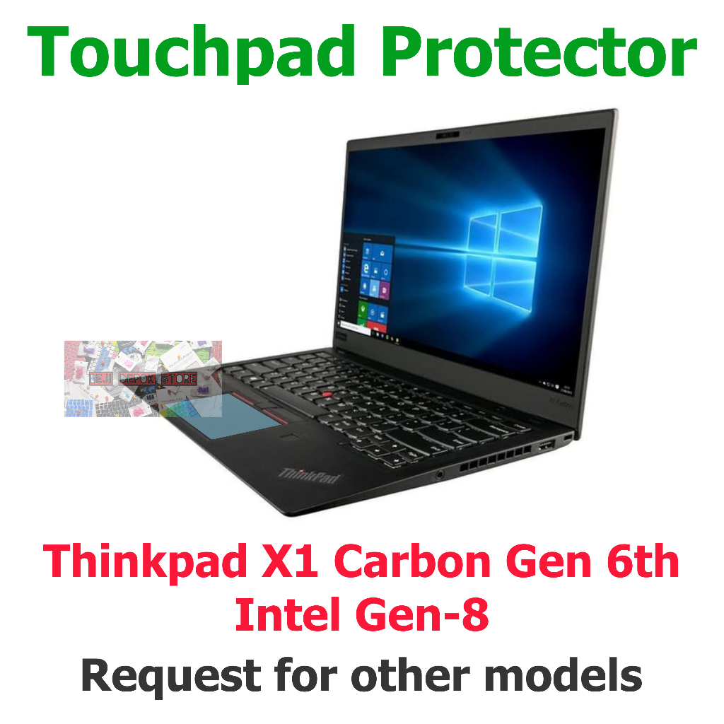 Touchpad Protector Lenovo Thinkpad X1 Carbon 6th Intel Gen Generasi 8