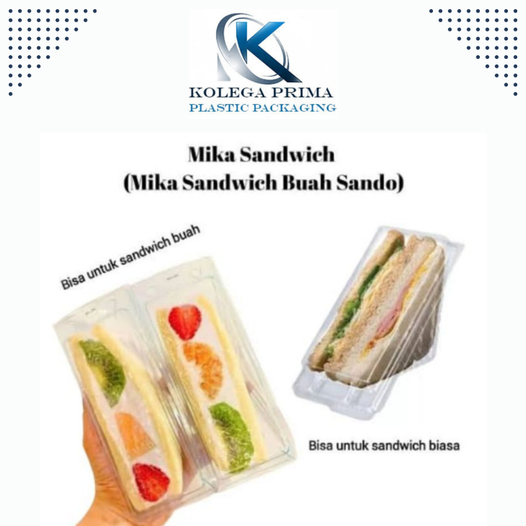 MIKA SANDWICH MURAH/ MIKA ROTI TAWAR/ MIKA SEGITIGA TEBAL ISI 50PCS