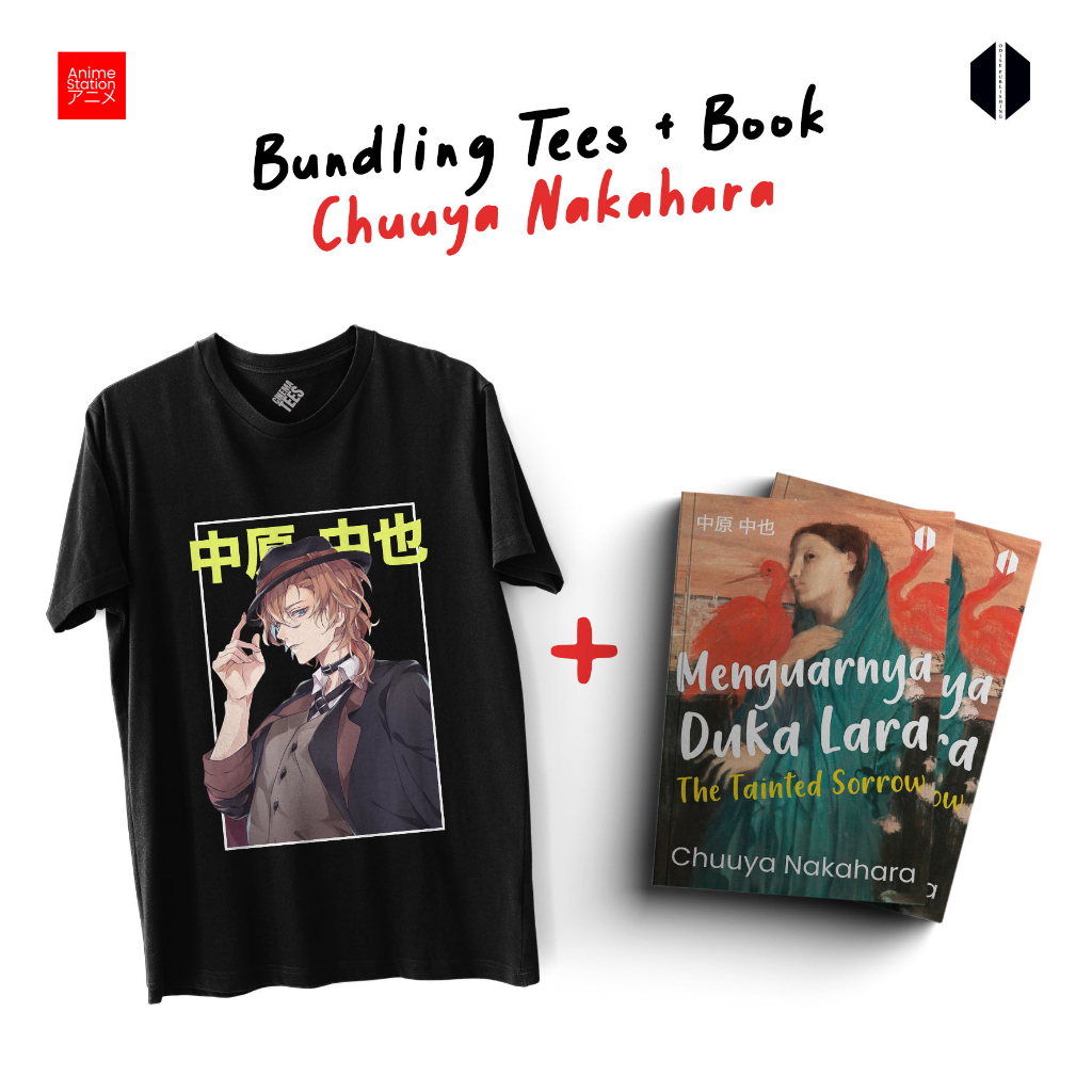 Bundling Tshirt &amp; Buku Chuuya Nakahara