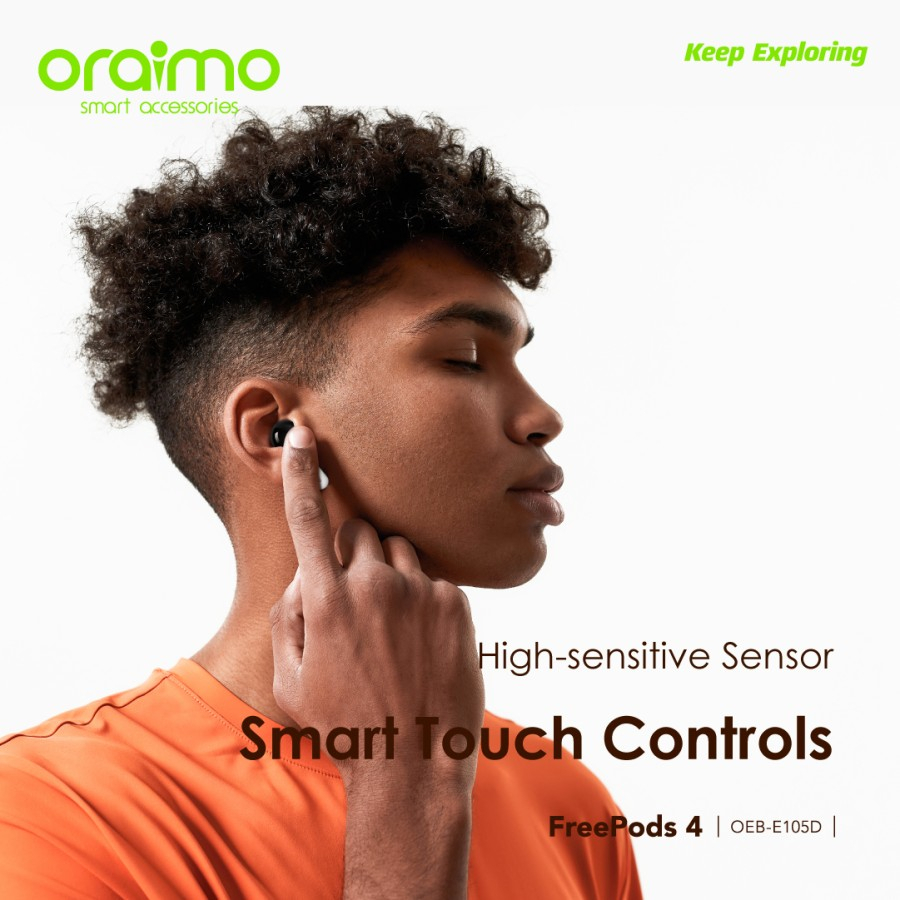 Oraimo OEB-E105D Freepods4 TWS Bluetooth Earphone Wireless Control App