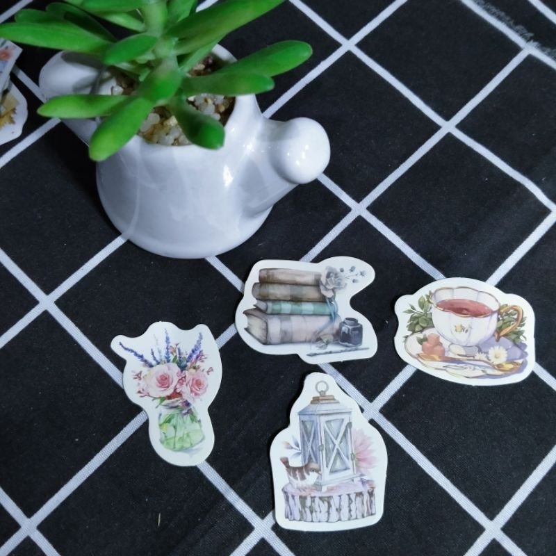 

insfera | stiker | tema : tea party vintage | 23 pcs