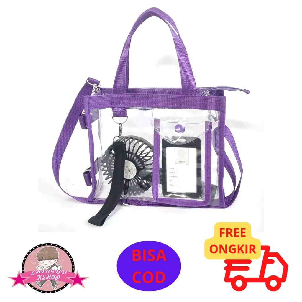 (RE) TAS SELEMPANG BTS BLACKPINK TREASUR NCT EXO PVC MIKA