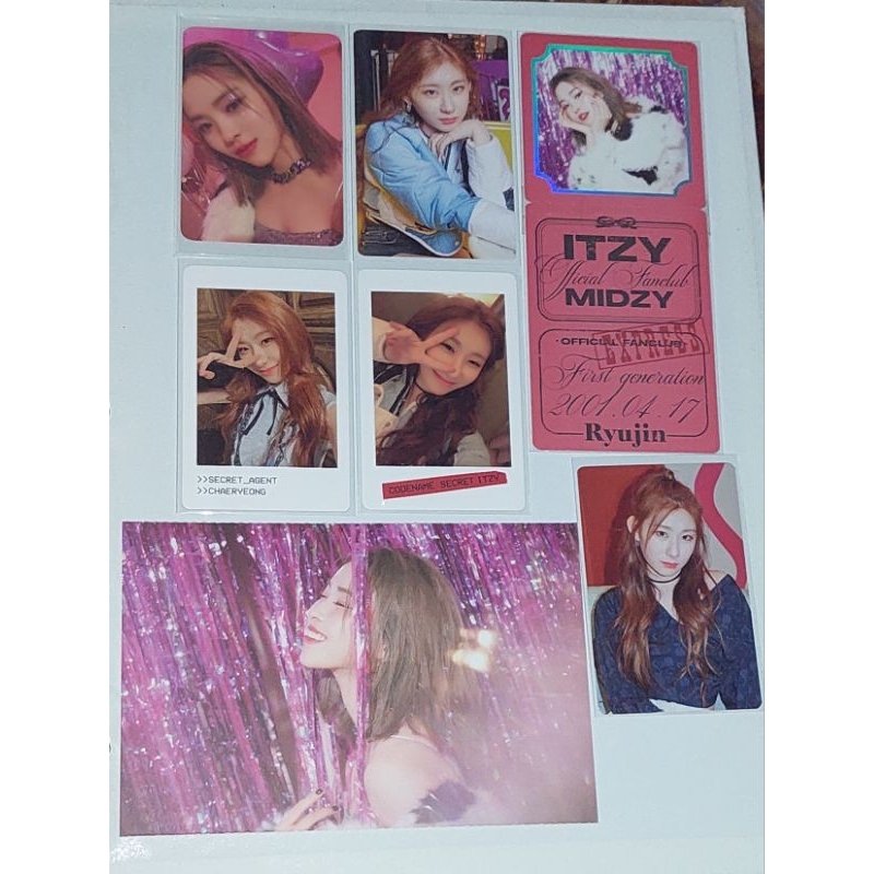 RYUJIN OFFICIAL PHOTOCARD WELKIT 1ST GEN ITZY OFFICIAL FANCLUB MIDZY 1ST GENERATION