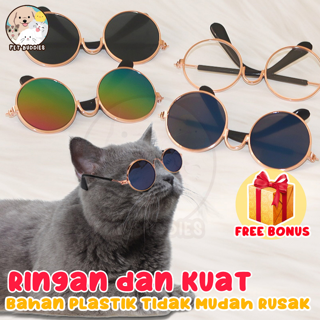 Kacamata Viral Pet Glasses Kucing/Anjing Lucu Foto