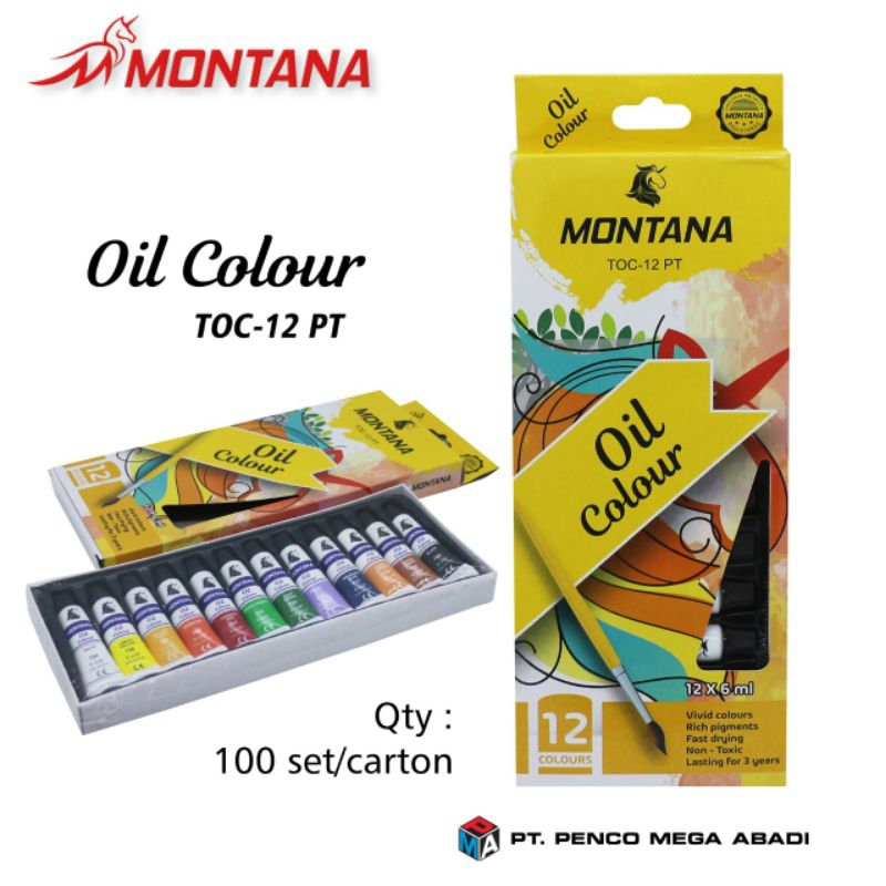 

cat minyak Montana 12 warna