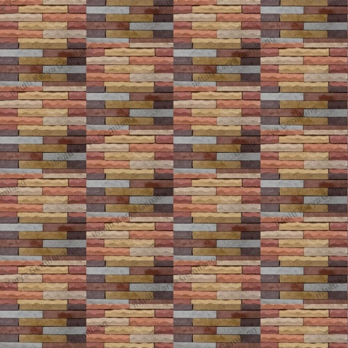 batu alam/batu alam dinding/batu alam cetak/susun siri 4 warna 20×40