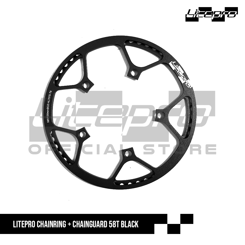 Litepro Chainring + Chainguard 58T