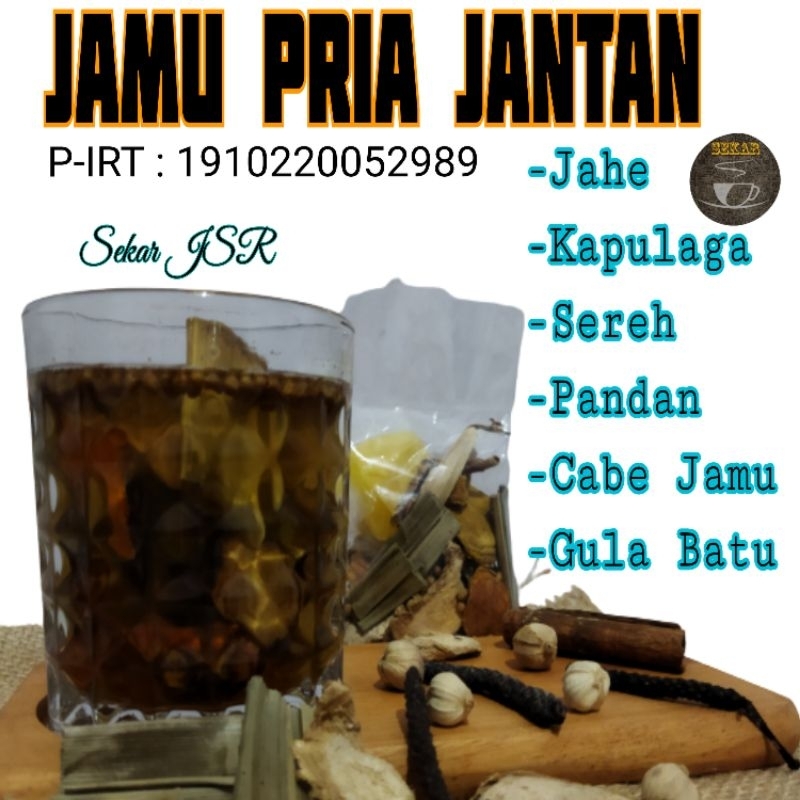 Minuman Jamu Pria Jantan Kuat Rempah Herbal Alami
