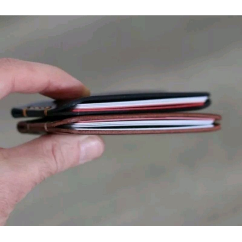 dompet kartu mini kulit sapi vegtan