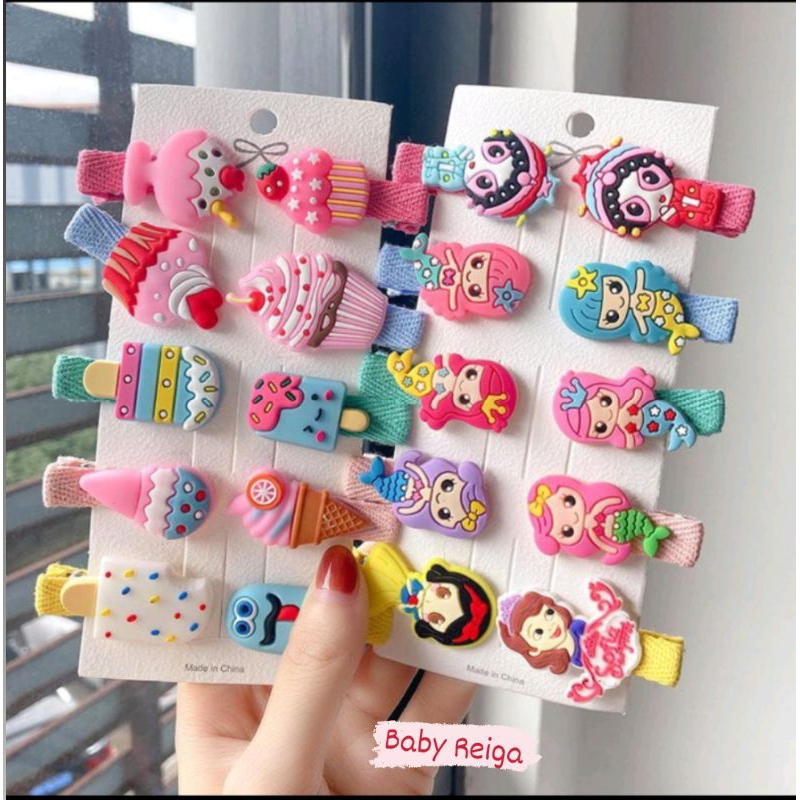 Jepit Rambut Anak 10 in 1 Jepit Rambut Korea Fashion Hairpin Clips