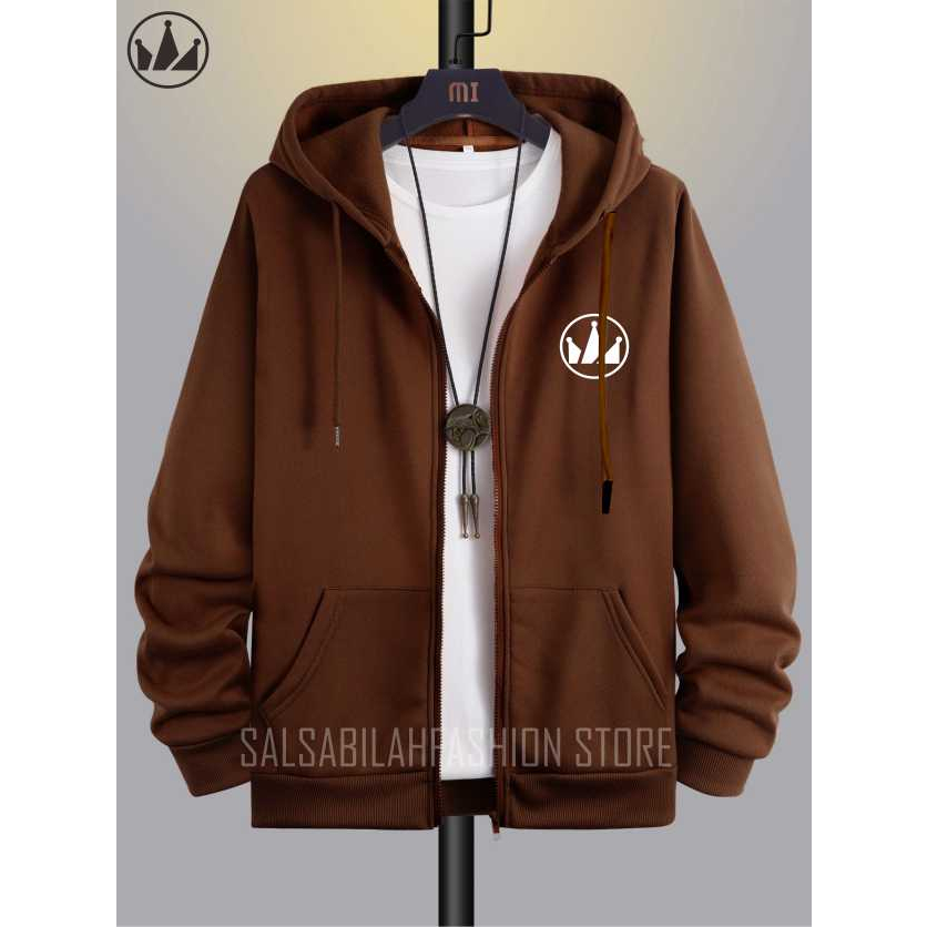 SWEATER HOODIE - Jaket Distro Zipper - Jaket Sweater Hoodie Resleting Pria Scremoslogo