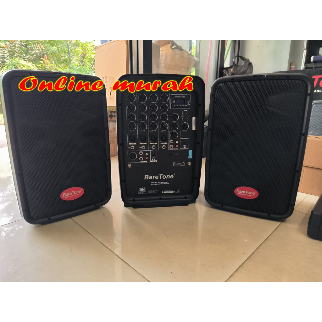 speaker power mixer speaker Baretone btam400p baretone bt am400p original