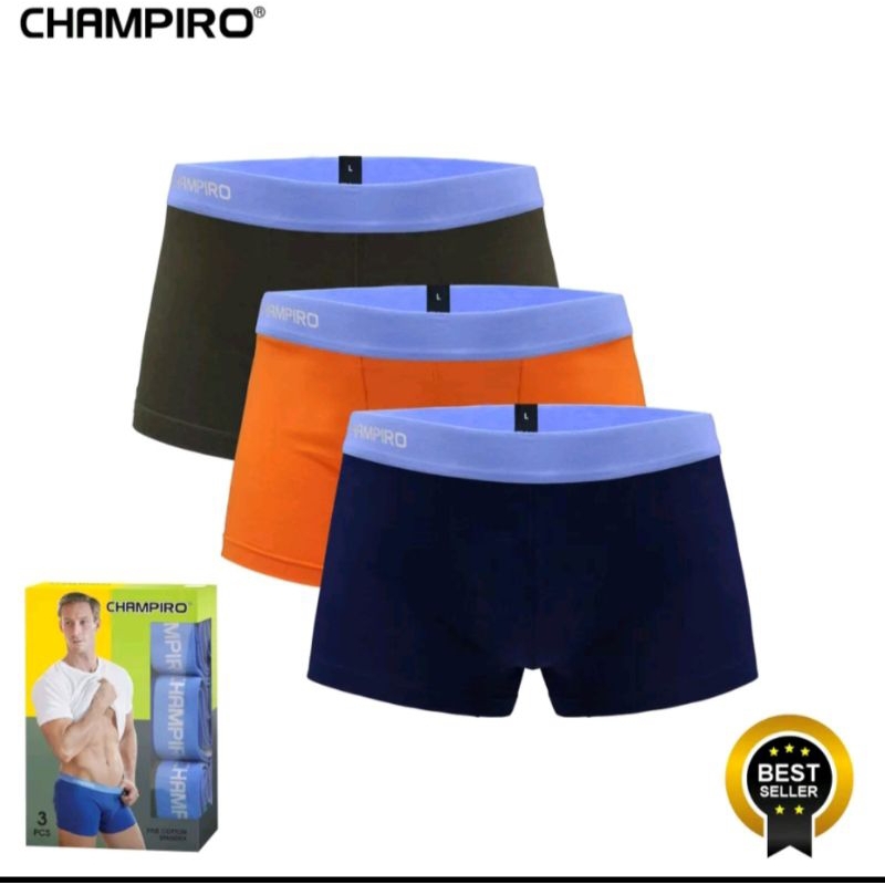 PROMO !!! 3 PCS BOXER PRIA || BOXER CHAMPIRO C.0330