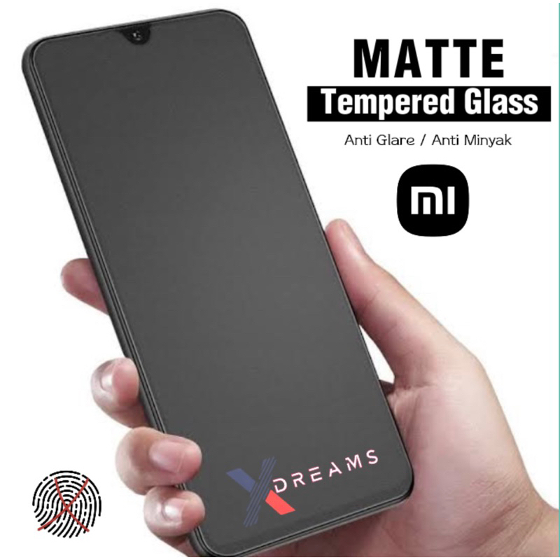 Matte Glass 9H Full Layar Xiaomi Poco C3 C31 C41 F1 F2 F2 Pro F3 F3 GT F4 F4 GT Tempered Glass Full 